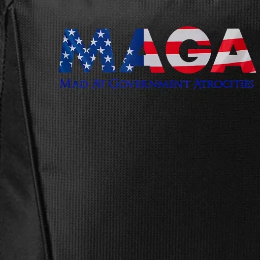 Mad At Government Atrocities American Flag City Backpack