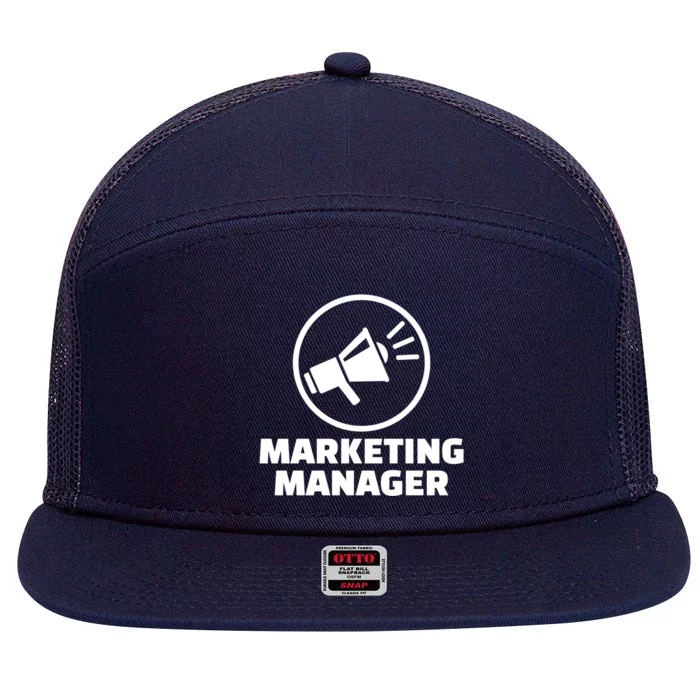 Marketing Ager Gift 7 Panel Mesh Trucker Snapback Hat