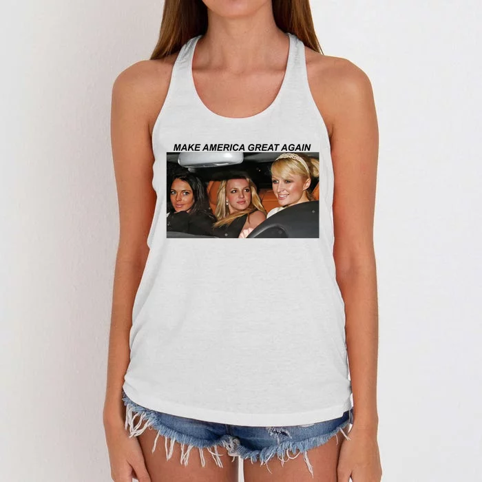 Make America Great Again Women's Knotted Racerback Tank