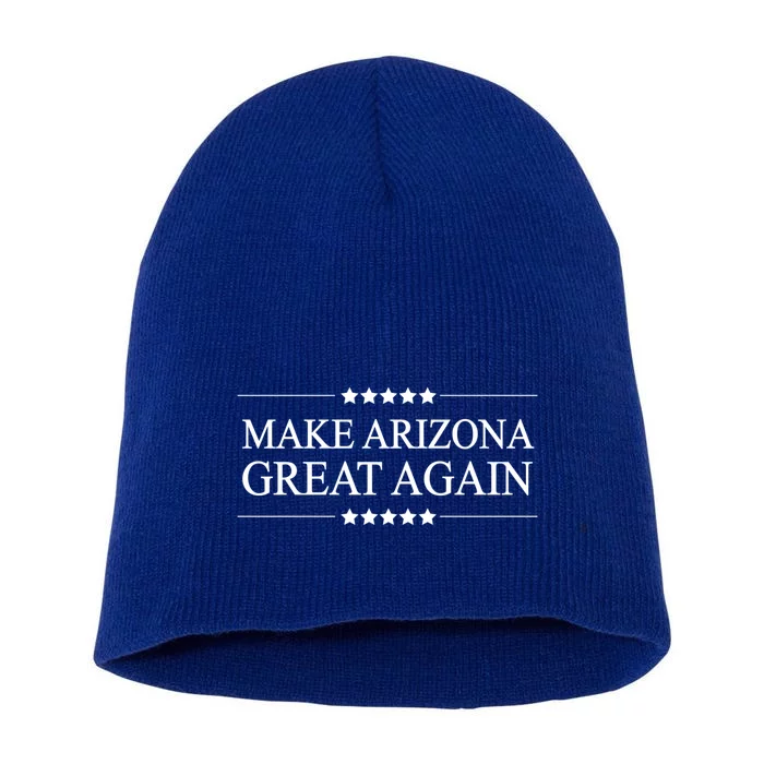 Make Arizona Great Again America Funny Parody Gift Short Acrylic Beanie