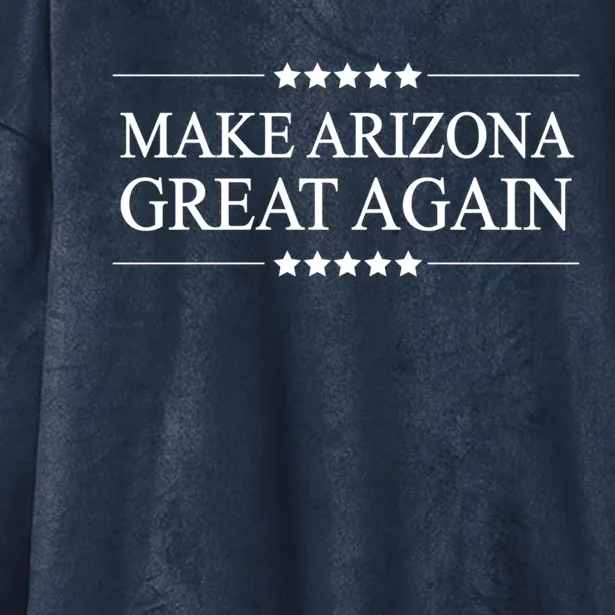 Make Arizona Great Again America Funny Parody Gift Hooded Wearable Blanket