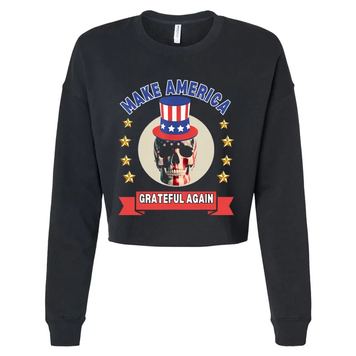 Make America Grateful Again Cropped Pullover Crew