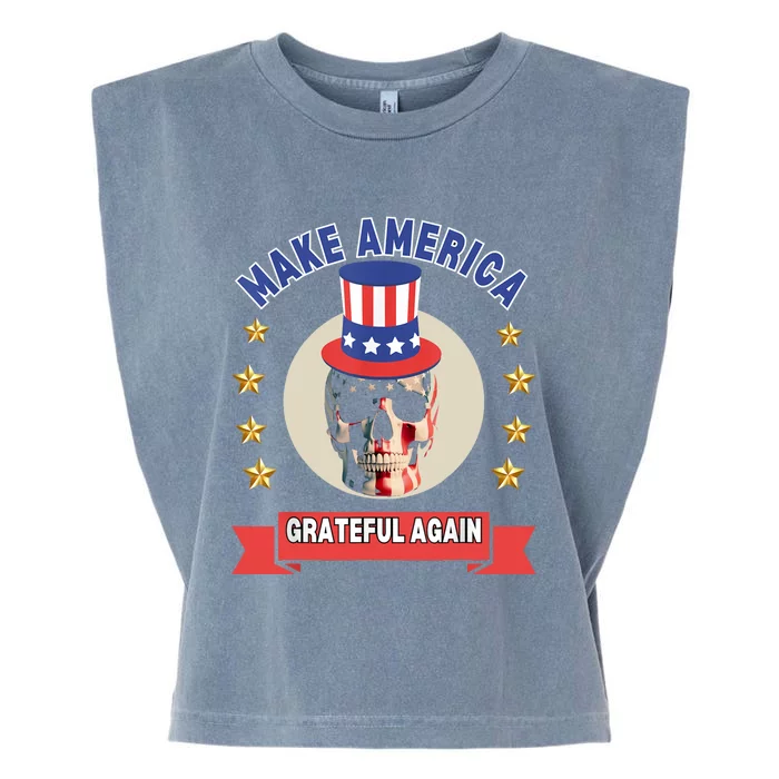 Make America Grateful Again Garment-Dyed Women's Muscle Tee