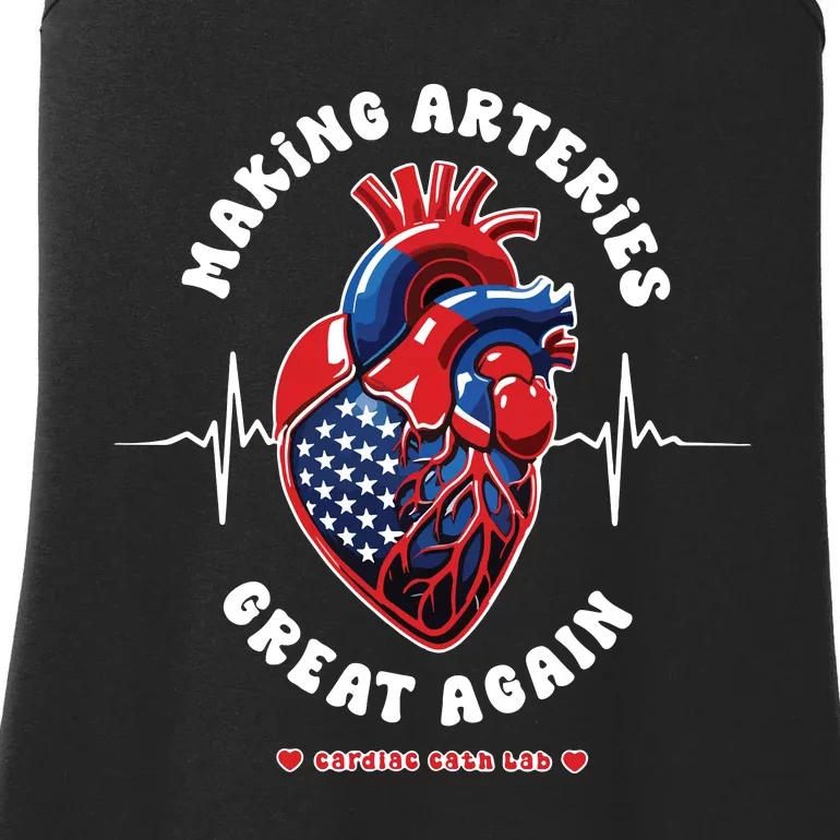 Making Arteries Great Again Cardiac Cath Lab Ladies Essential Tank