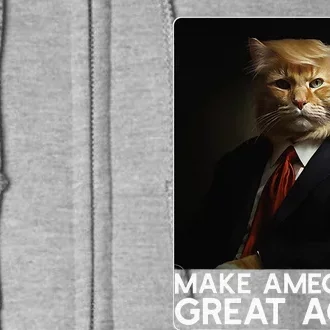 Make Ameowica Great Again Funny Donald Trump Cat Meme Full Zip Hoodie