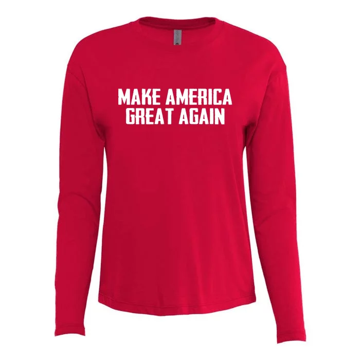 Make America Great Again President Trump Patriotic Womens Cotton Relaxed Long Sleeve T-Shirt