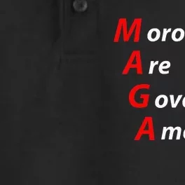 Morons Are Governing America Anti Trump Political Dry Zone Grid Performance Polo