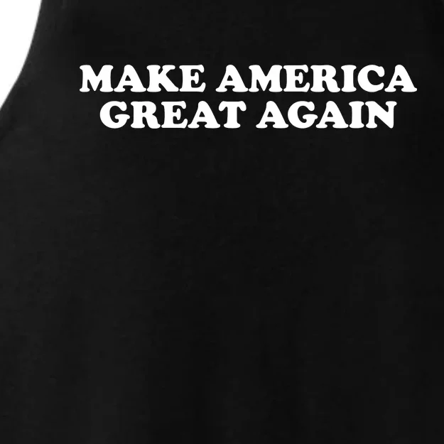 Make America Great Again President Trump Patriotic Ladies Tri-Blend Wicking Tank