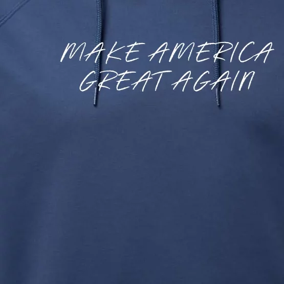 Make America Great Again President Trump Patriotic Performance Fleece Hoodie