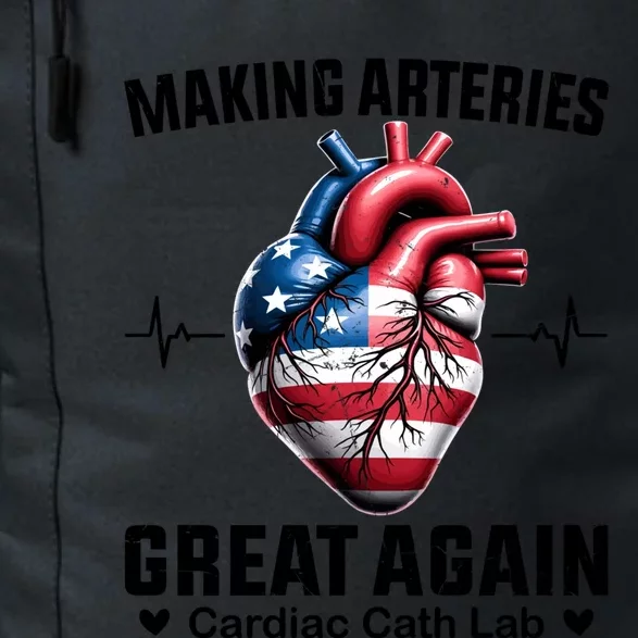 Making Arteries Great Again Cardiology For Cardiac Cath Lab Gift Daily Commute Backpack