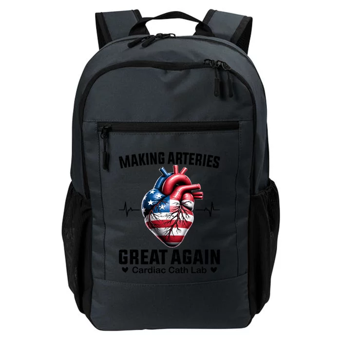 Making Arteries Great Again Cardiology For Cardiac Cath Lab Gift Daily Commute Backpack