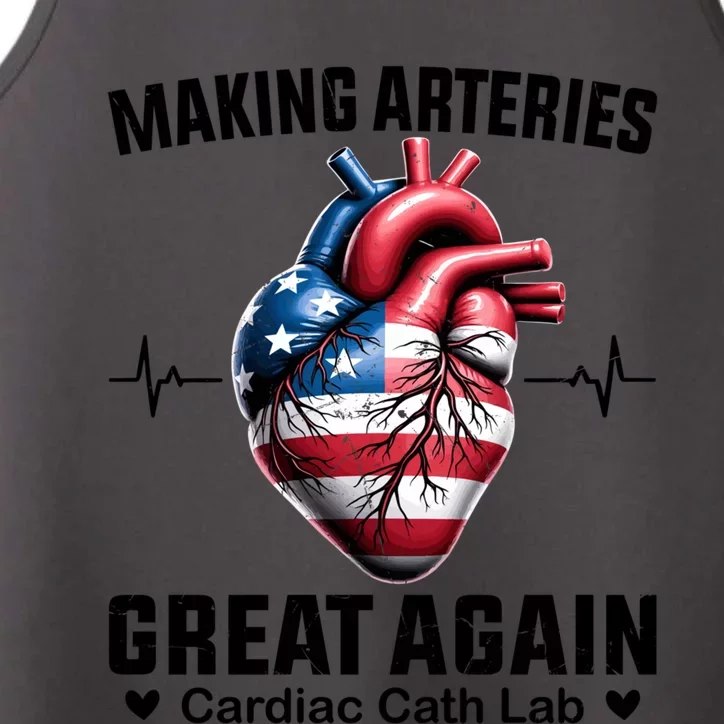 Making Arteries Great Again Cardiology For Cardiac Cath Lab Gift Performance Tank