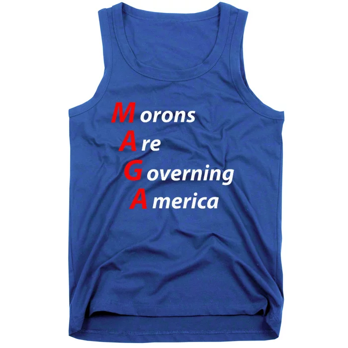 Morons Are Governing America Anti Trump Political Tank Top