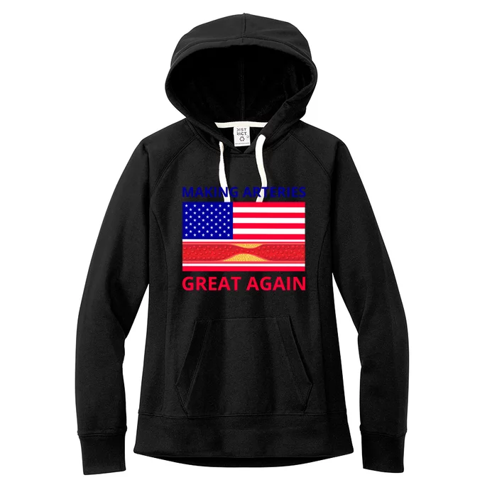 Making Arteries Great Again For Cardiac Cath Lab Doc Nurse Gift Women's Fleece Hoodie