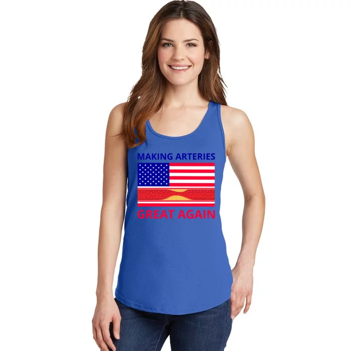 Making Arteries Great Again For Cardiac Cath Lab Doc Nurse Gift Ladies Essential Tank