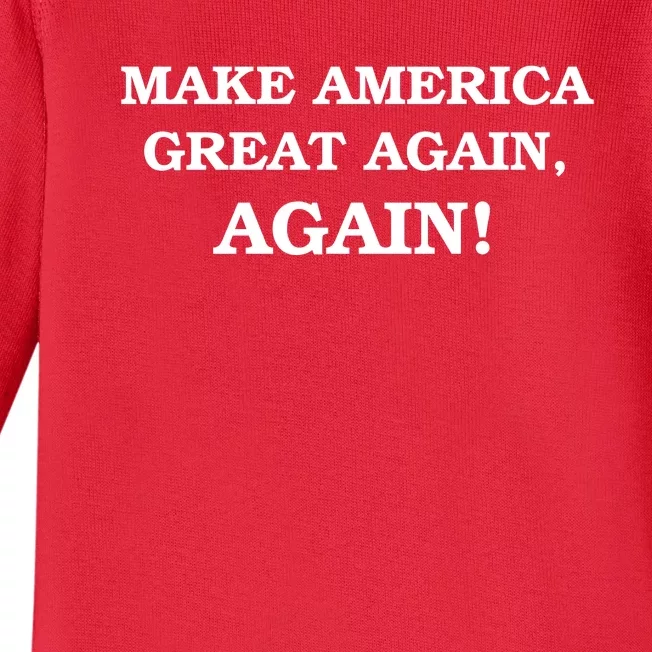 Make America Great Again, Again! Trump Rally #SaveAmerica Baby Long Sleeve Bodysuit