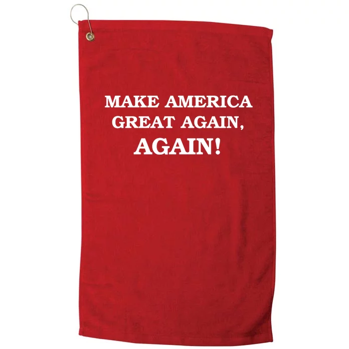 Make America Great Again, Again! Trump Rally #SaveAmerica Platinum Collection Golf Towel