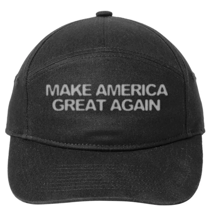 Make America Great Again President Trump 2024 Patriotic 7-Panel Snapback Hat