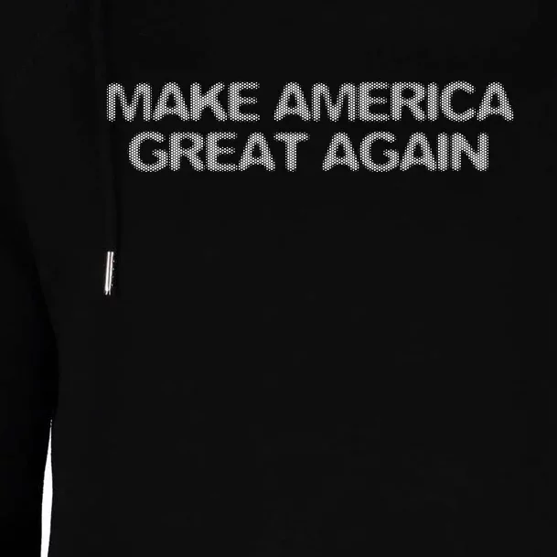 Make America Great Again President Trump 2024 Patriotic Womens Funnel Neck Pullover Hood