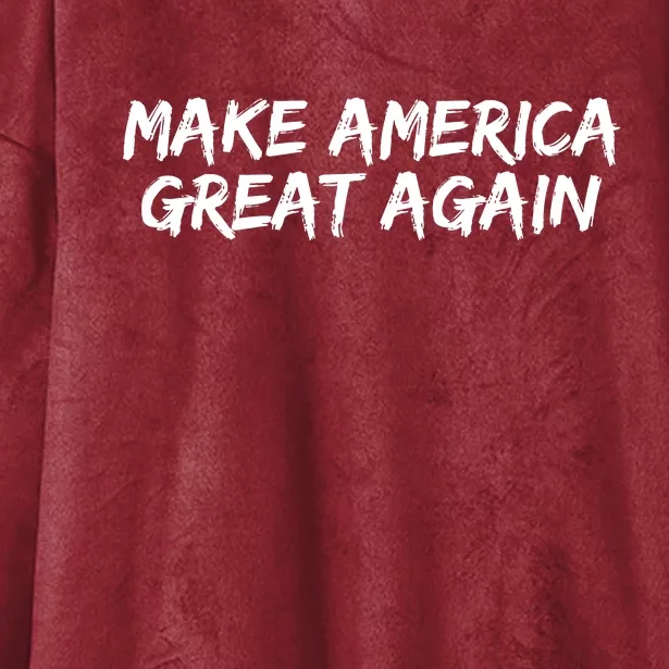 Make America Great Again President Trump 2024 Patriotic Hooded Wearable Blanket