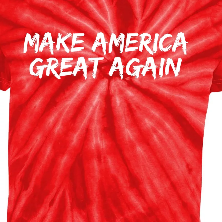 Make America Great Again President Trump 2024 Patriotic Kids Tie-Dye T-Shirt