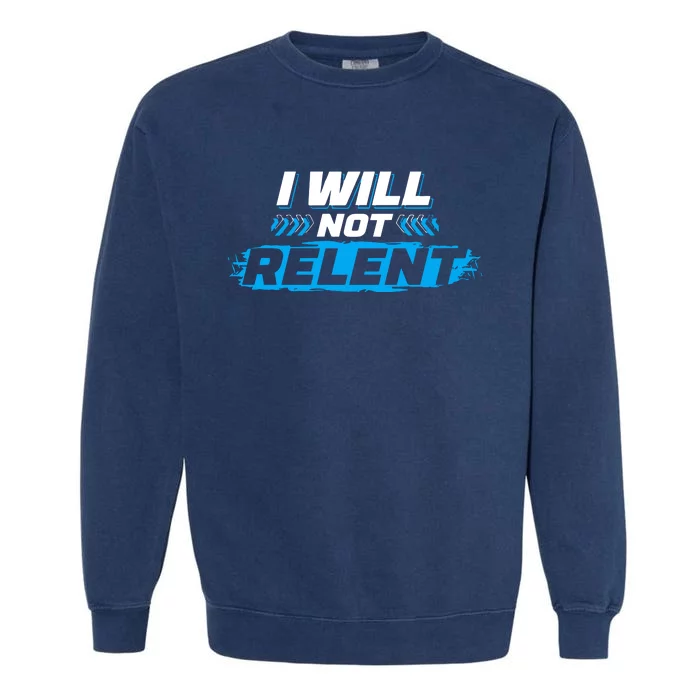 Michael A. Gayed Wearing I Will Not Relent Garment-Dyed Sweatshirt