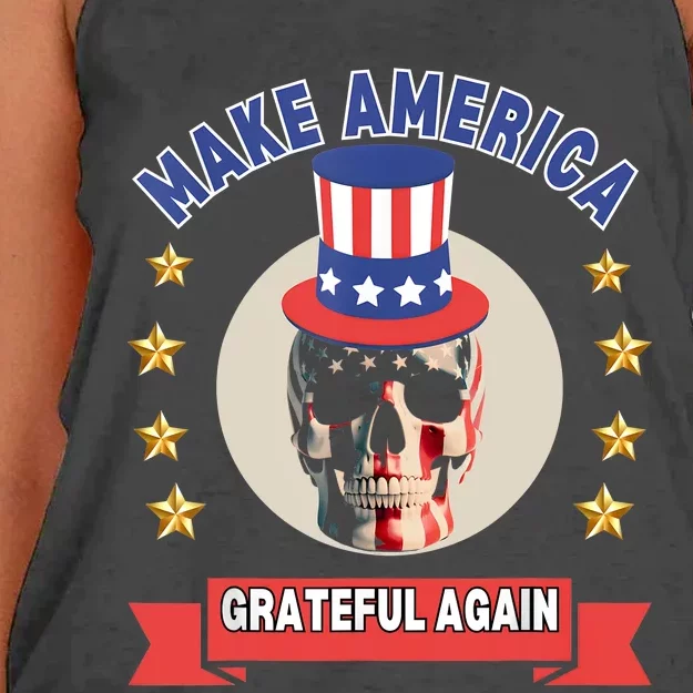 Make America Grateful Again Women's Knotted Racerback Tank