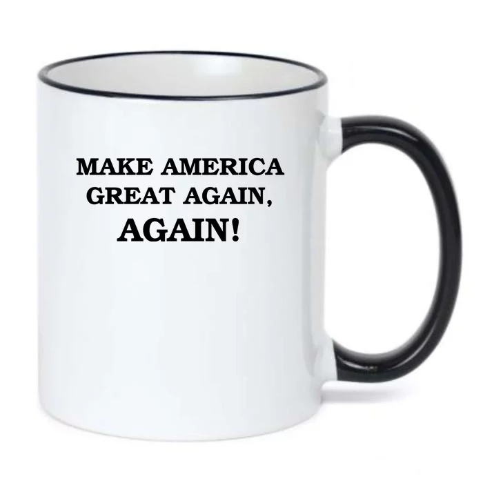 Make America Great Again, Again! Trump Rally #SaveAmerica Black Color Changing Mug