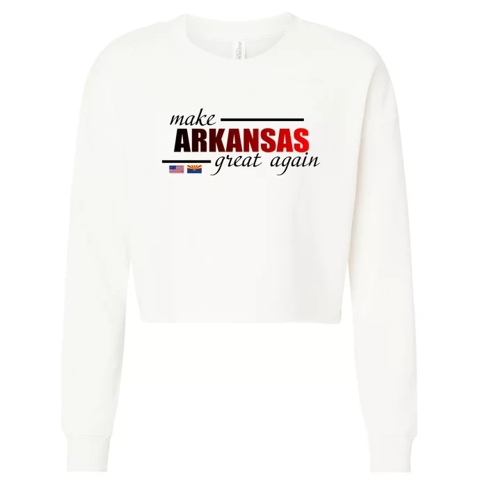 Make Arkansas Great Again Cropped Pullover Crew