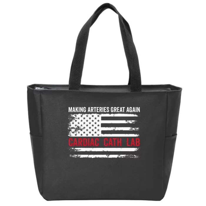 Making Arteries Great Again Zip Tote Bag