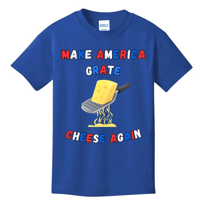 Make America Grate Cheese Again: 2024 Presidential Humor Gift Kids T-Shirt