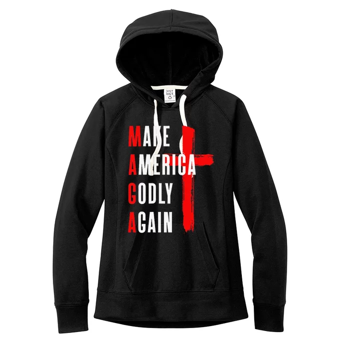 Make America Godly Again Women's Fleece Hoodie