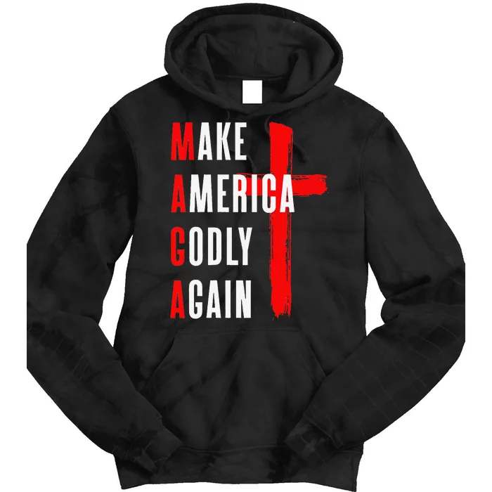 Make America Godly Again Tie Dye Hoodie