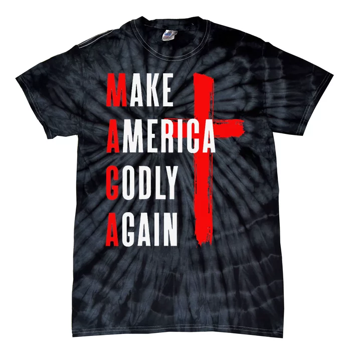 Make America Godly Again Tie-Dye T-Shirt