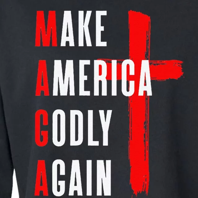 Make America Godly Again Cropped Pullover Crew