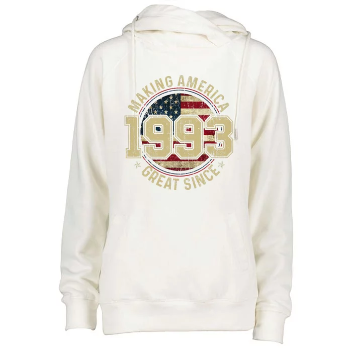 Making America Great Since 1993 Vintage Gifts 30th Birthday Womens Funnel Neck Pullover Hood