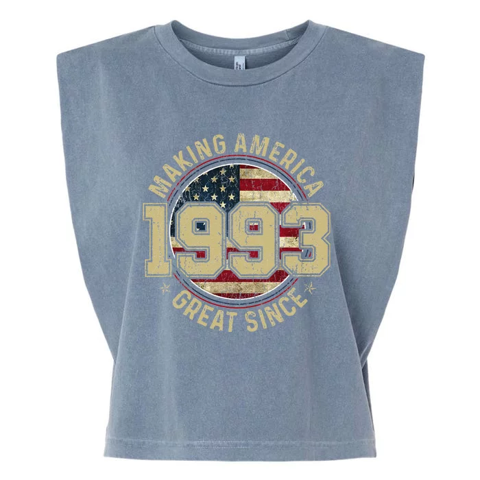 Making America Great Since 1993 Vintage Gifts 30th Birthday Garment-Dyed Women's Muscle Tee