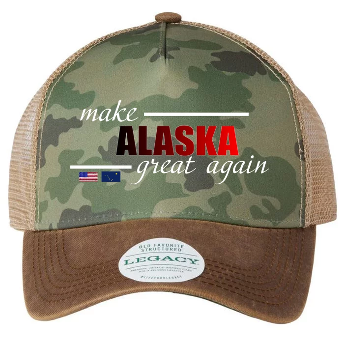 Make Alaska Great Again Legacy Tie Dye Trucker Hat