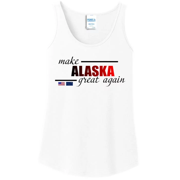 Make Alaska Great Again Ladies Essential Tank