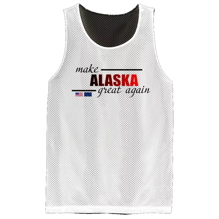 Make Alaska Great Again Mesh Reversible Basketball Jersey Tank