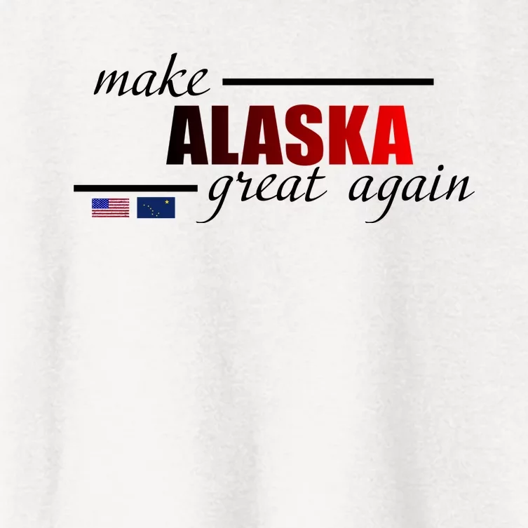 Make Alaska Great Again Women's Crop Top Tee