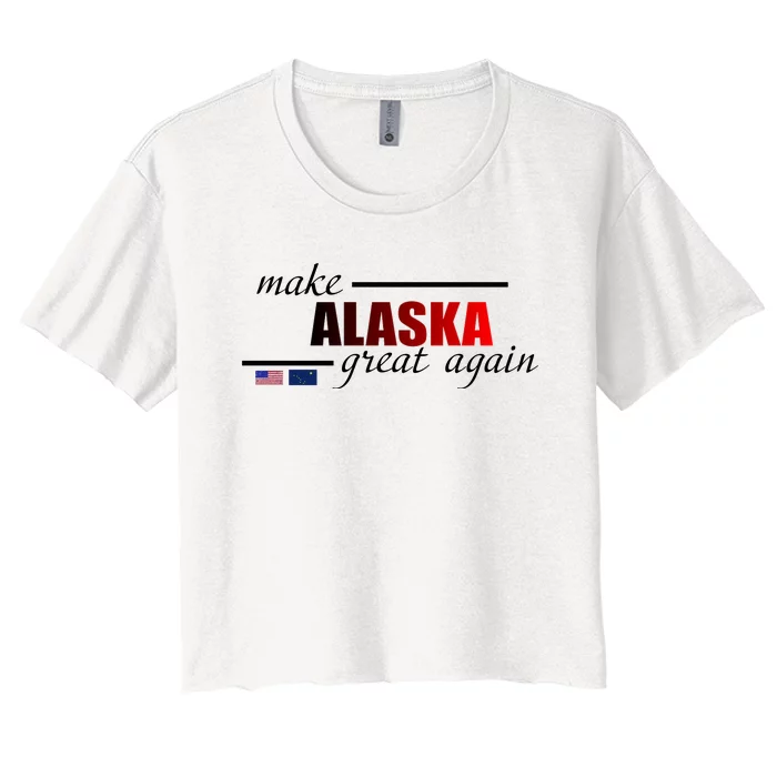 Make Alaska Great Again Women's Crop Top Tee