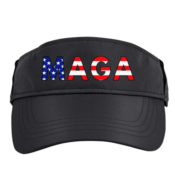 MAGA American Flag Adult Drive Performance Visor