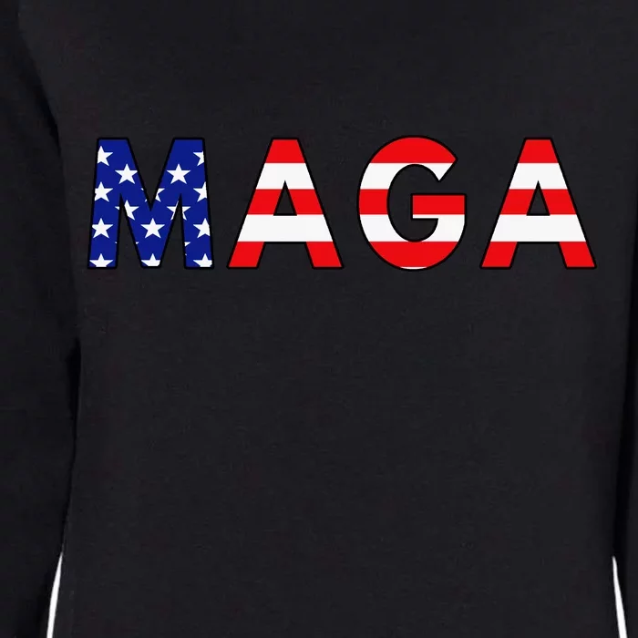 MAGA American Flag Womens California Wash Sweatshirt