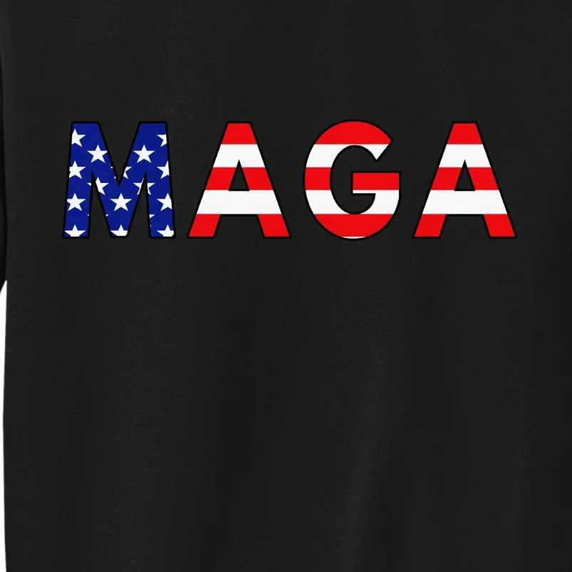 MAGA American Flag Tall Sweatshirt