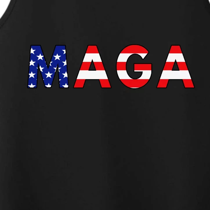 MAGA American Flag Performance Tank