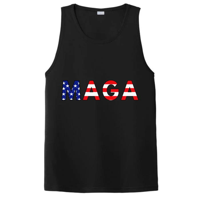 MAGA American Flag Performance Tank