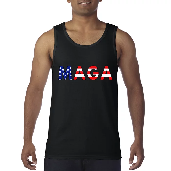 MAGA American Flag Tank Top