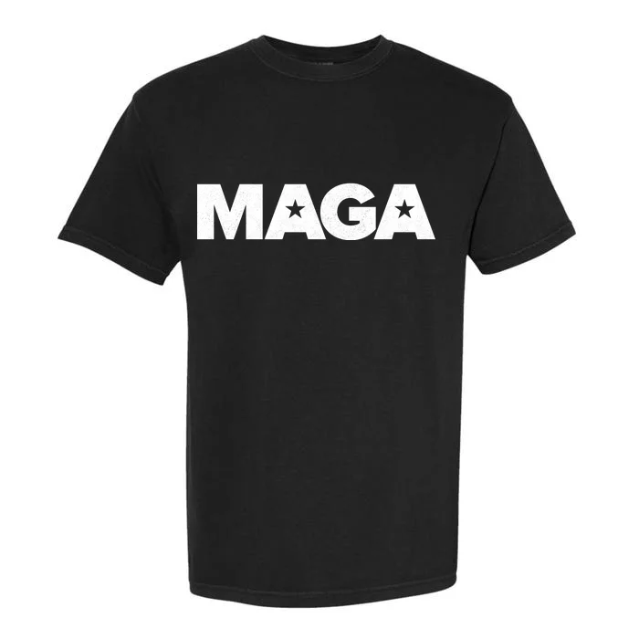 MAGA Distressed Logo Make America Great Again Garment-Dyed Heavyweight T-Shirt