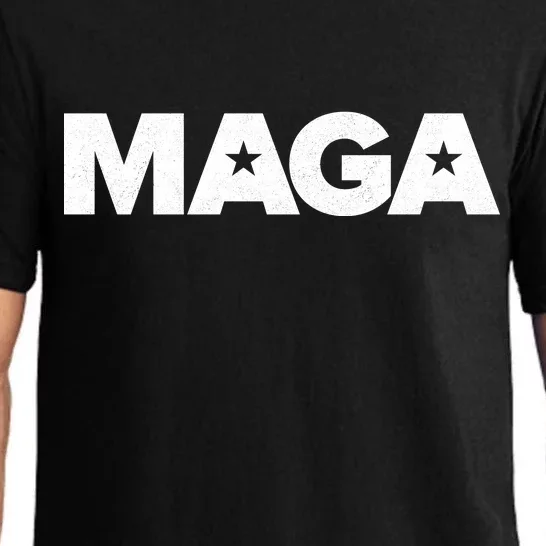 MAGA Distressed Logo Make America Great Again Pajama Set